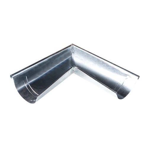 Angle extérieur gouttière demi-rond Acier Galvanisé – Gris - LPP