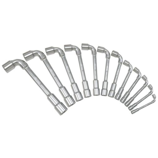 Jeu de 12 clés à pipe débouchées métriques - 6 pans - en boîte - KS Tools 517.0442