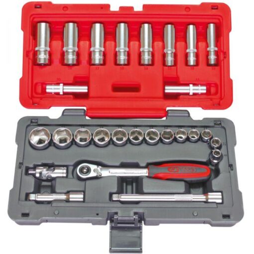 Coffret de douilles et accessoires ULTIMATE 3/8", 27 pièces - KS Tools 922.0627