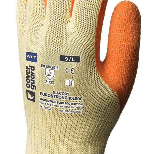 Gants de manutention pour charges lourde anti-froid Orange - 1LAC0 CoverGuard