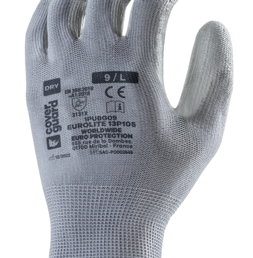 Gants de manutention et de précision fin 1PUBG Gris - CoverGuard