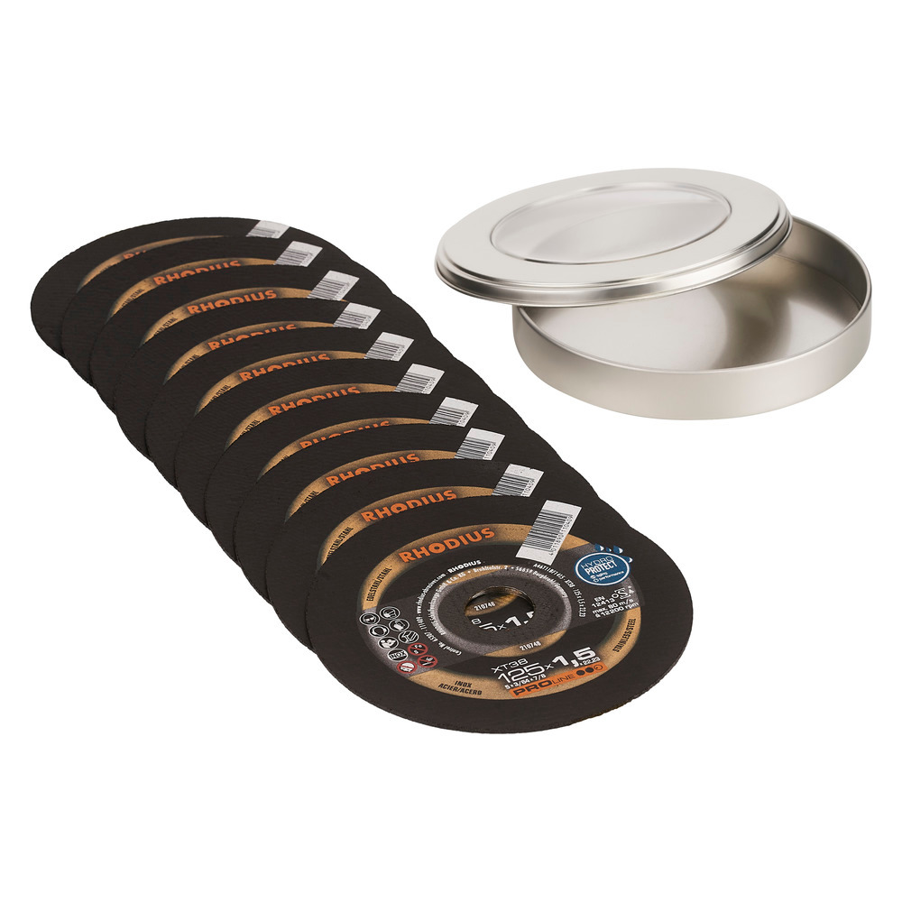 Disques à tronçonner Acier/Inox 125 x 1.5 x 22,23 mm PRO-LINE - RHODIUS XT38 – Image 2