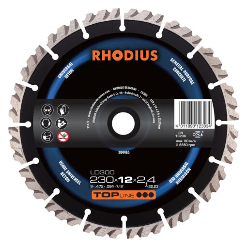 Disque diamant LD300 230 mm - RHODIUS