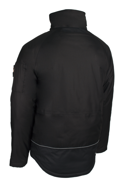 Parka de travail doublée polaire anti-pluie Noir - Coverguard YUZU (taille au choix) – Image 4