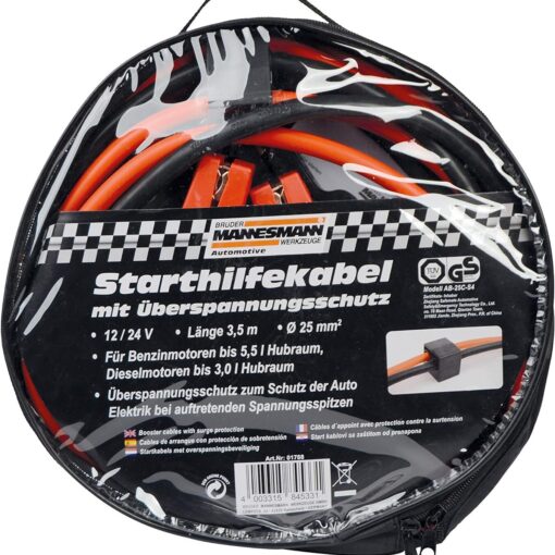 Câble d’aide au démarrage 25 mm, dans un sac rond - MANNESMANN - M01788