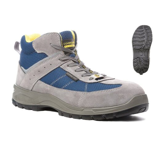 Chaussure de sécurité LEAD S1P SRC hautes Bleu/Gris - COVERGUARD