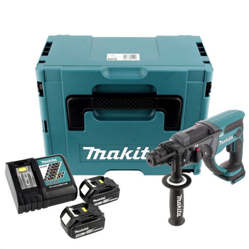 Perforateur burineur SDS-Plus 2J 18V LXT (2x5,0 Ah) en MAKPAC - MAKITA DHR202RTJ