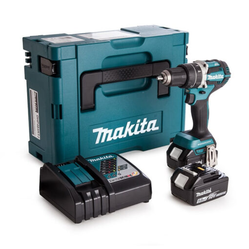 Perceuse à percussion 18V LXT (2x5,0 Ah) en MAKPAC - MAKITA DHP484RTJ