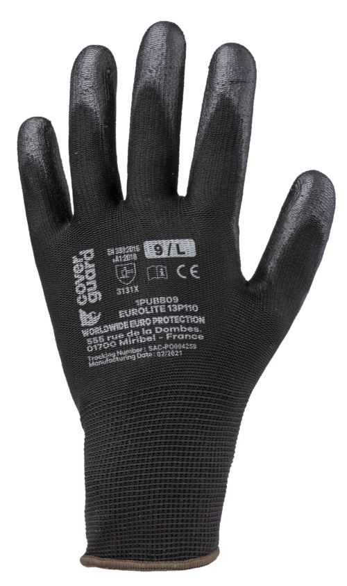 Gants de précision légère, enduction palmaire PU - COVERGUARD 1PUBB