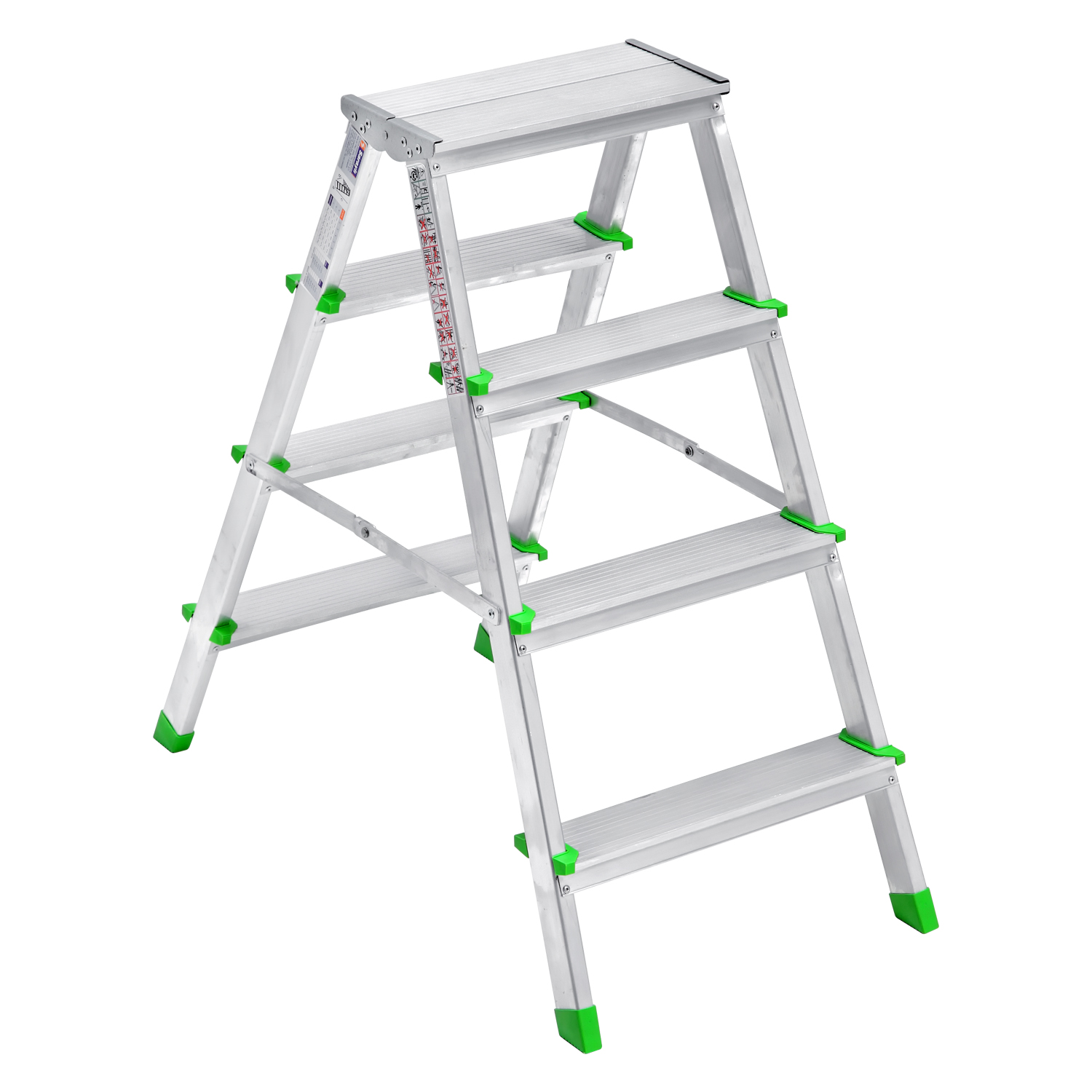 Marchepied double accès pliant, pieds et marches antidérapante en aluminium – SARAYLI – Image 3