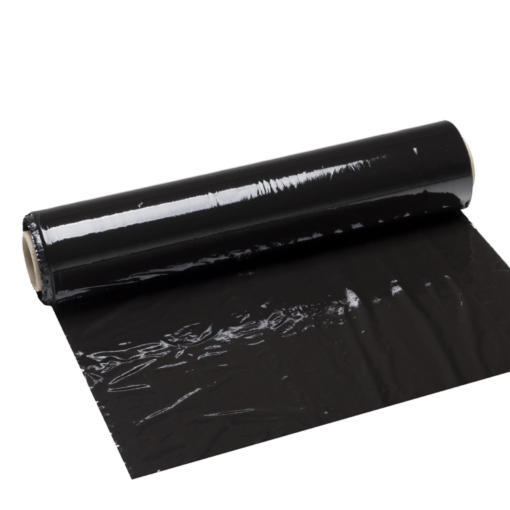 Film étirable manuel noir - 17 micron 500 mm x 300 M