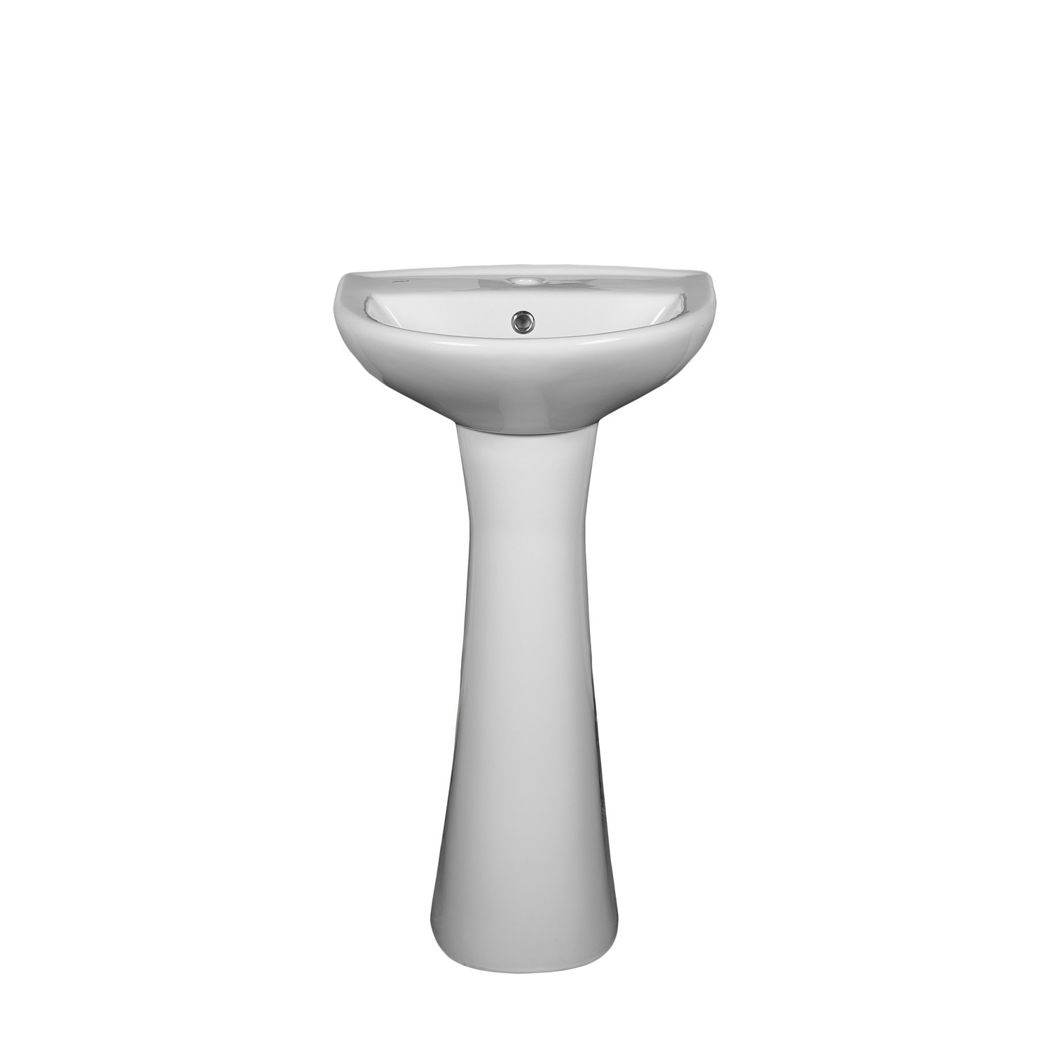 Lavabo avec colonne en céramique 45 x 36 CM Blanc BIZY - LPP – Image 3