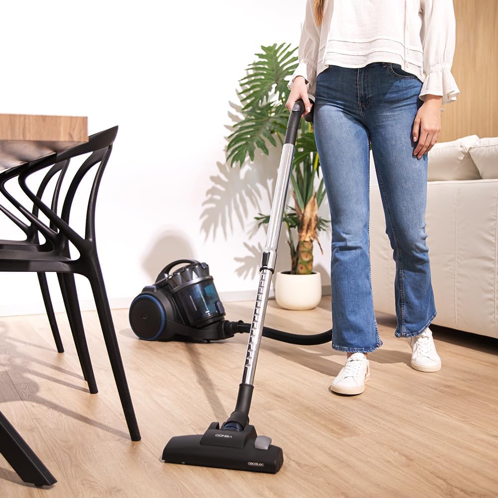 Aspirateur traineau Multicyclonic sans sac Conga Rockstar XL, 800 W, 20 kPa, Capacité de 4 L, Filtres à Haute Efficacité, Tube en Métal, Rayon d'action de 9M - CECOTEC 08591 – Image 7