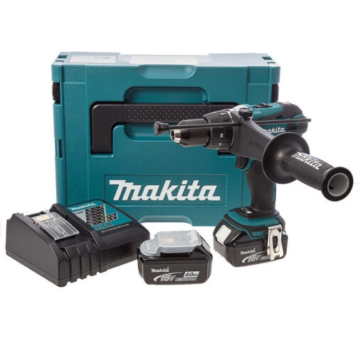 Perceuse à percussion 18V LXT (2x4.0 Ah) en MAKPAC - MAKITA DHP458RMJ