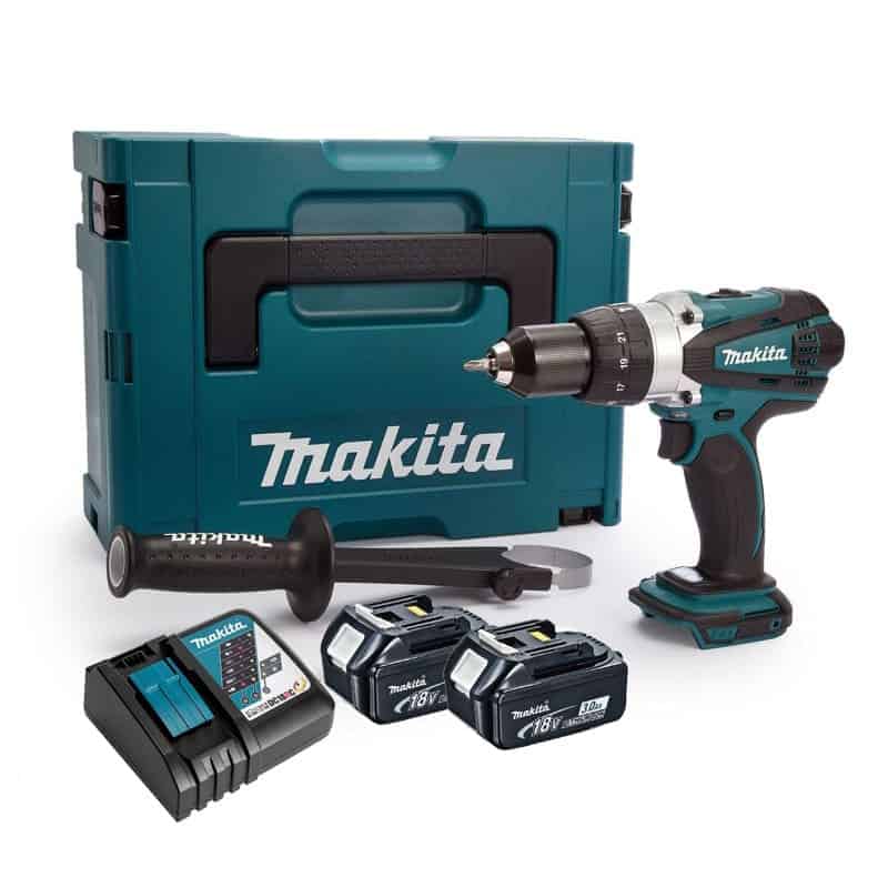 Perceuse à percussion 18V LXT (2x3.0 Ah) en MAKPAC - MAKITA DHP458RFJ