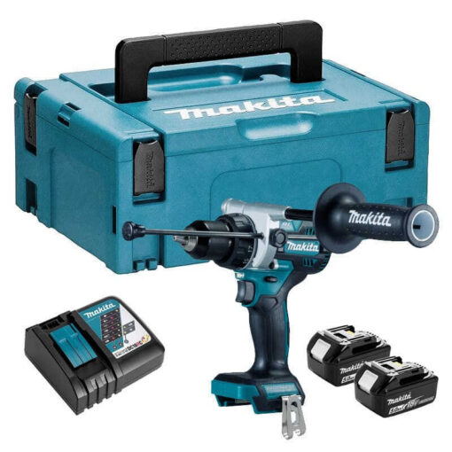 Perceuse à percussion 18V LXT (2x5,0 Ah) en MAKPAC - MAKITA DHP486RTJ