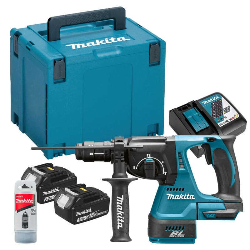 Perfo-burineur 18V LXT SDS-Plus 2J (2x3.0 Ah) en MAKPAC - MAKITA DHR243RFJ
