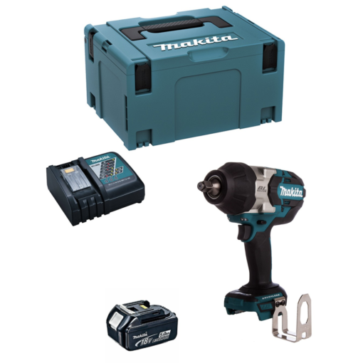 Boulonneuse à chocs 18V LXT 1000Nm 1/2″ (1×5,0 Ah) en MAKPAC – MAKITA DTW1002RT1J