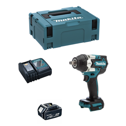 Boulonneuse à chocs 18V LXT 700 Nm 1/2″ (1×5,0 Ah) en MAKPAC – MAKITA DTW700RT1J