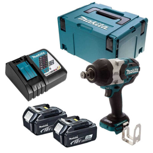 Boulonneuse à chocs 18v 1050Nm (2x6,0 Ah)+ Makpac Makita DTW1001RGJ