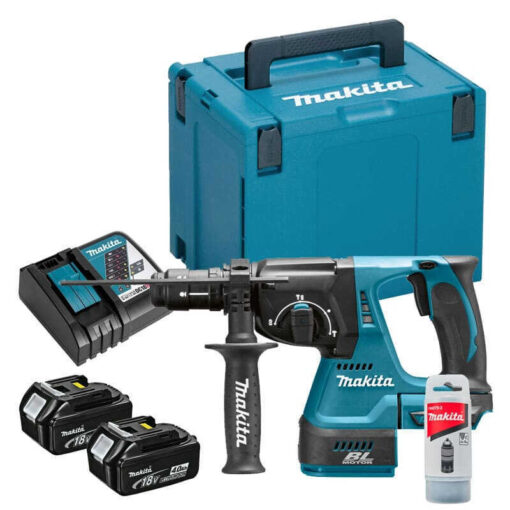 Perfo-burineur 18V LXT SDS-Plus 2J (2x4,0 Ah) en MAKPAC - MAKITA DHR243RMJ