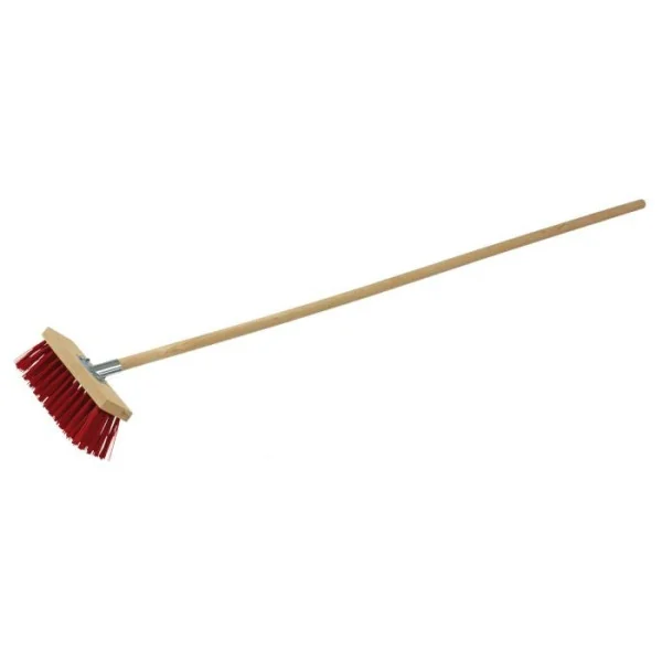 Balais de cantonnier synthétique - Emmanché bois - 300 mm