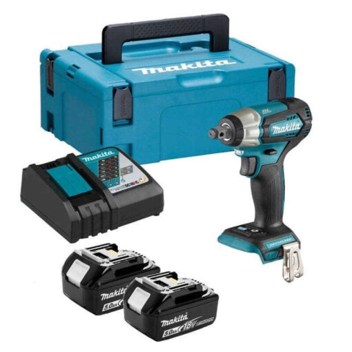 Boulonneuse à chocs 18V 180 Nm (2x5,0 Ah)+ MAKPAC MAKITA DTW181RTJ