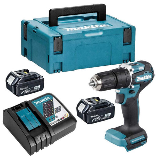 Perceuse à percussion 18V LXT (2x3,0 Ah) en MAKPAC - MAKITA DHP487RFJ