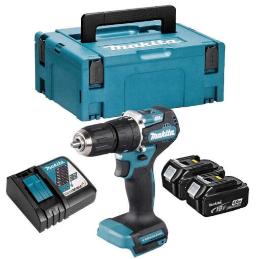 Perceuse à percussion 18V LXT (2x4,0 Ah) en MAKPAC - MAKITA DHP487RMJ