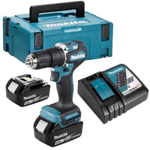 Perceuse à percussion 18V LXT (2x5,0 Ah) en MAKPAC - MAKITA DHP487RTJ
