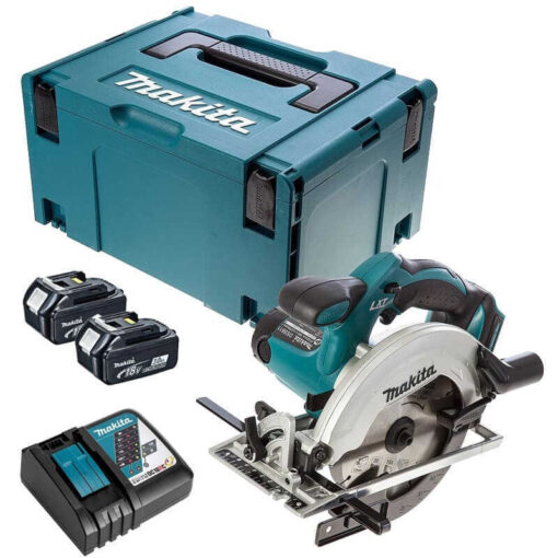 Scie circulaire 18V LXT Ø165 mm (2x3,0 Ah) en MAKPAC - MAKITA DSS611RFJ