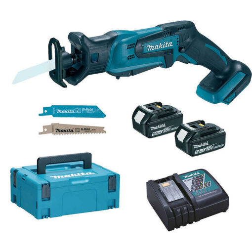 Scie sabre 18V LXT (2x5,0 Ah) en coffret MAKPAC - MAKITA DJR183RTJ