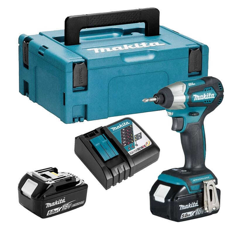 Visseuse à chocs 18V Li-Ion LXT 140Nm (2x5,0 Ah) en MAKPAC - MAKITA DTD155RTJ