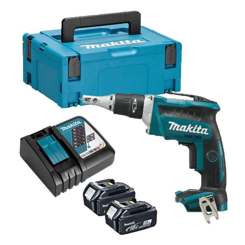 Visseuse à placo 18V LXT (2x3,0 Ah) en MAKPAC - MAKITA DFS452RFJ