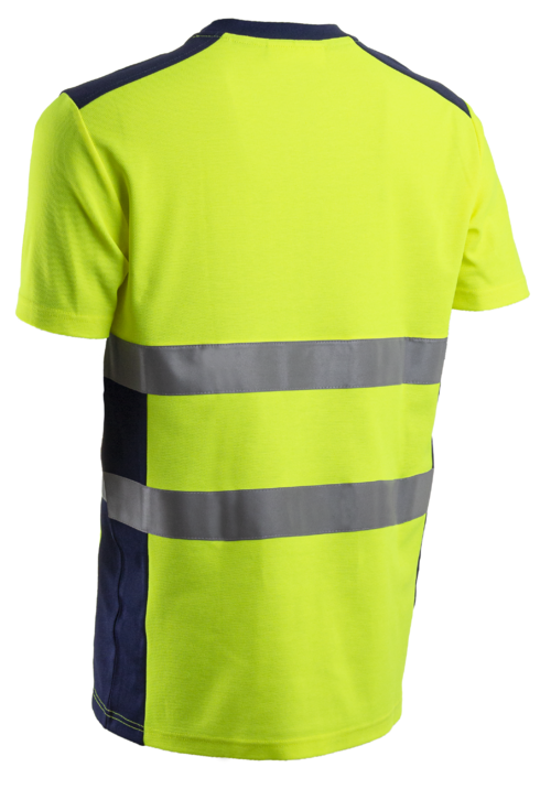 T-shirt de travail manches courtes haute visibilité - Jaune Fluo - COVERGUARD NEKKI – Image 2