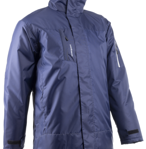 Parka de travail hiver à capuche Marine/Réflectif - COVERGUARD PANDA