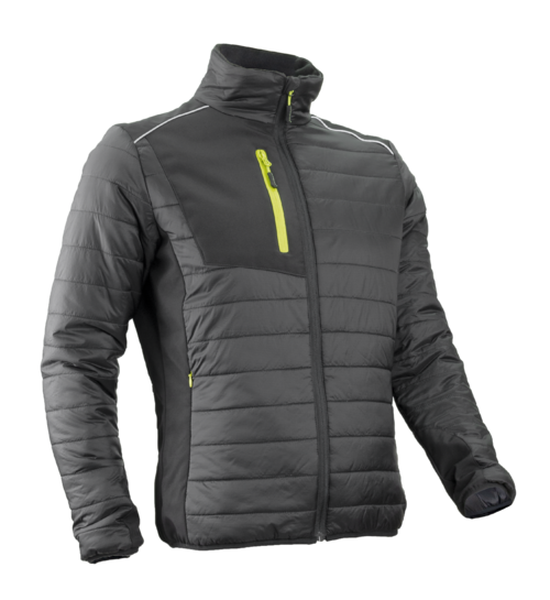 Veste de travail thermique matelassée noire Ripstop/Softshell - COVERGUARD SUMI