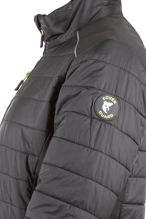 Veste de travail thermique matelassée noire Ripstop/Softshell - COVERGUARD SUMI – Image 2