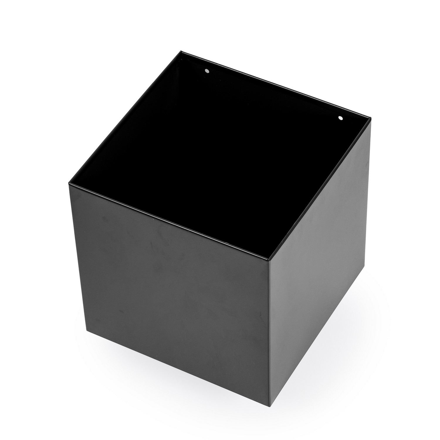 Boite à eau Noir RAL 9005 200 x 200 sortie Ø 100 avec grille anti-feuilles – LPP – Image 3