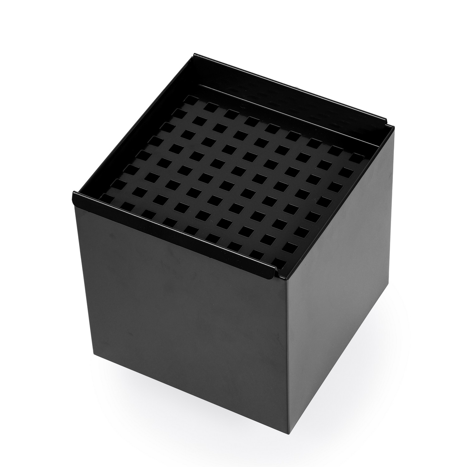 Boite à eau Noir RAL 9005 200 x 200 sortie Ø 100 avec grille anti-feuilles – LPP – Image 4