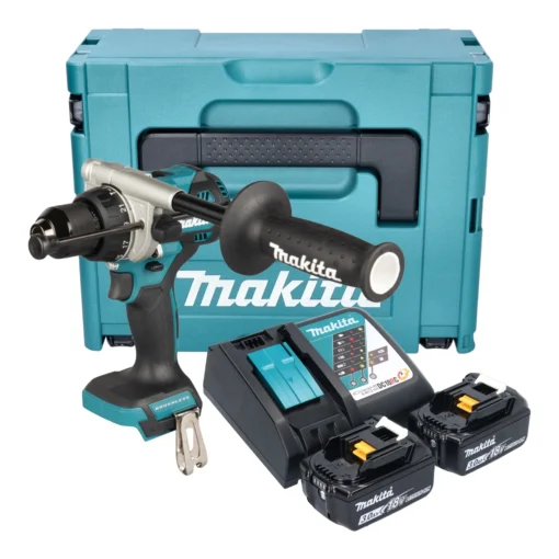 Perceuse à percussion 18V LXT (2×3.0 Ah) en MAKPAC – MAKITA DHP492RFJ