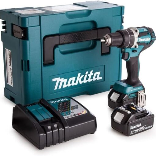 Perceuse à percussion 18V LXT (2x4.0 Ah) en MAKPAC - MAKITA DHP484RMJ