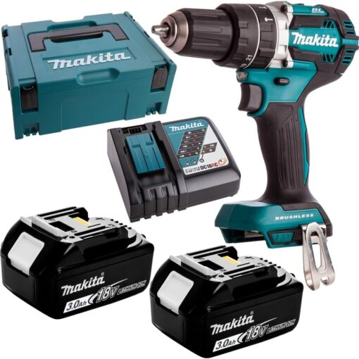 Perceuse à percussion 18V LXT (2x3.0 Ah) en MAKPAC - MAKITA DHP484RFJ