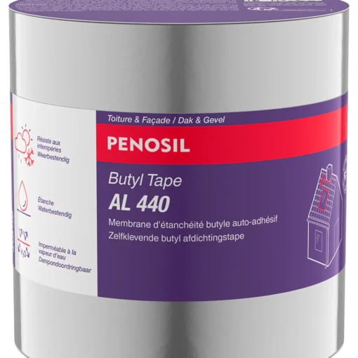 Membrane d'étanchéité butyle auto-adhésif haute performance - Rouleau de 50 mm x 10 M - PENOSIL T44011