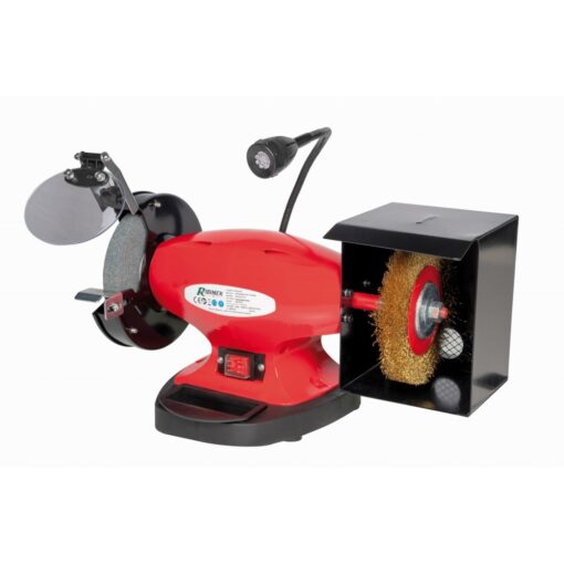 Touret à meuler mixte avec brosse 150 mm, 450 W 230 V - RIBIMEX PRTMEBRO150