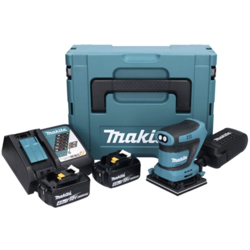 Ponceuse vibrante 18v 112x102 mm (2x4,0 Ah) en coffret Makita DBO480RMJ