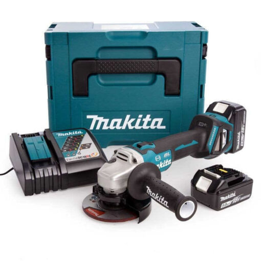 Meuleuse d'angle 18V LXT Ø125 mm (2x5,0 Ah) en MAKPAC - MAKITA DGA513RTJ