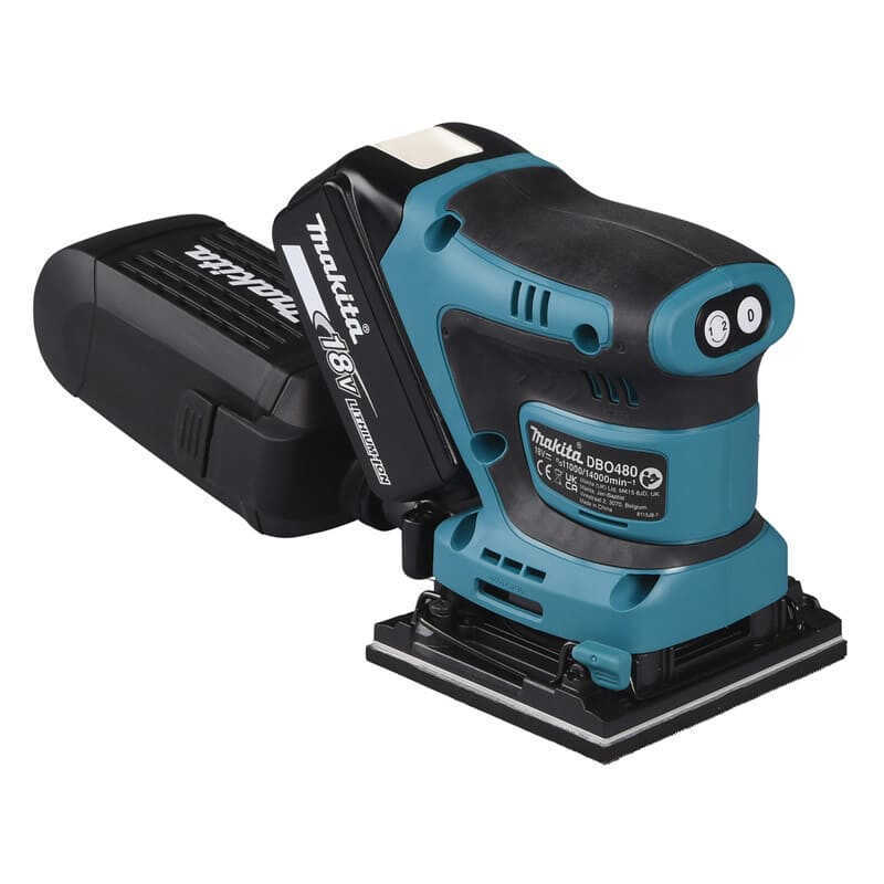 Ponceuse vibrante 18v 112x102 mm (2x4,0 Ah) en coffret Makita DBO480RMJ – Image 5