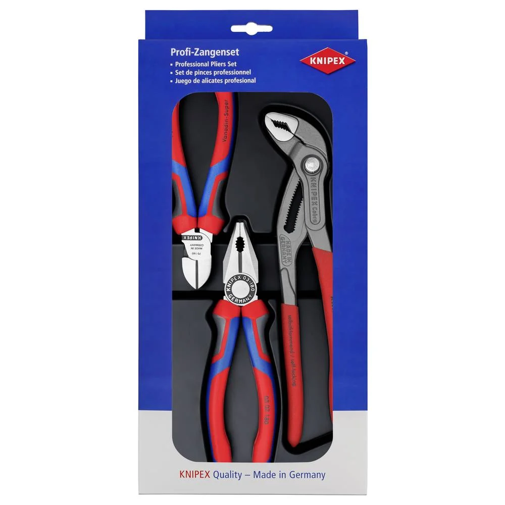 Jeu de 3 pinces professionnelles - KNIPEX 00 20 09 V01 – Image 2