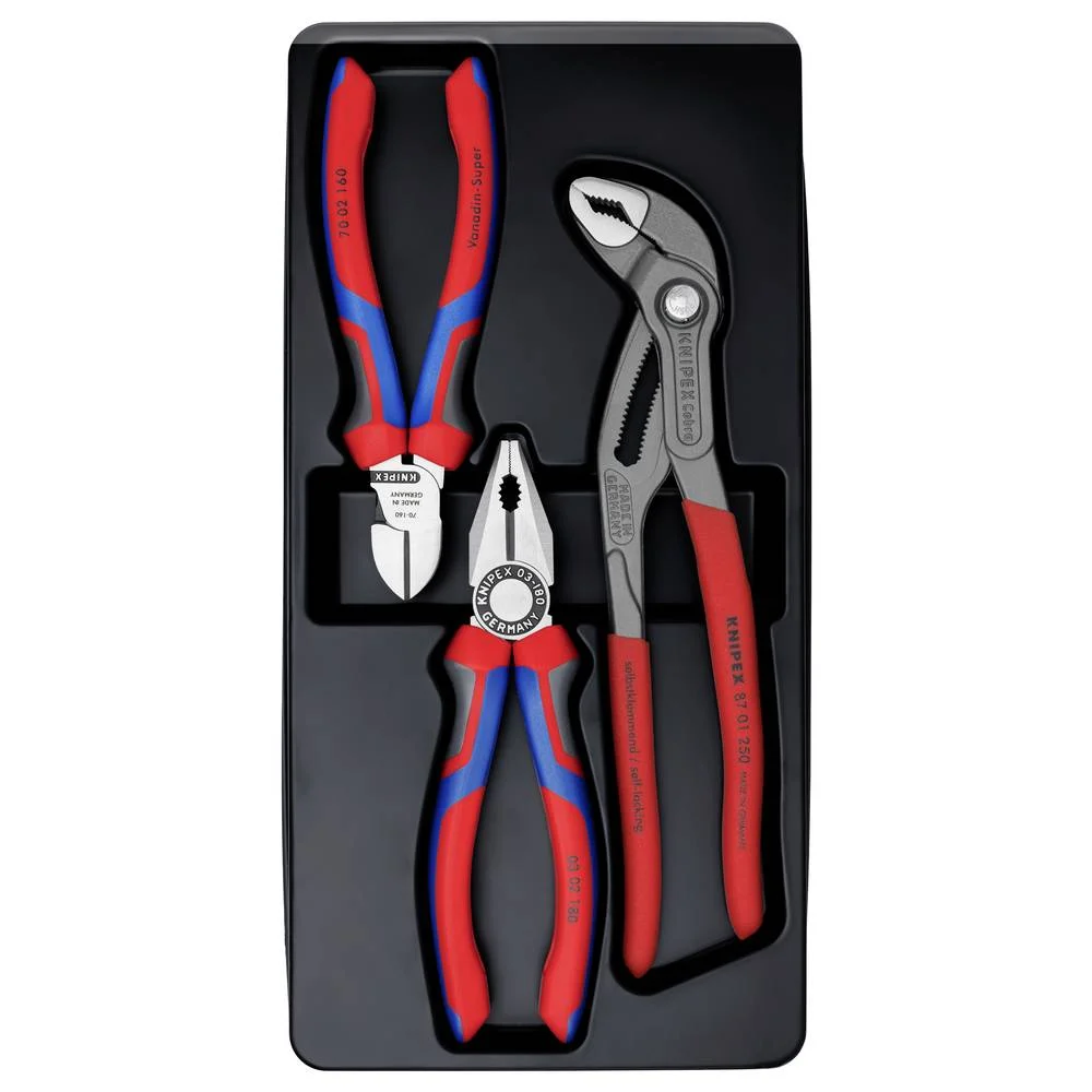 Jeu de 3 pinces professionnelles - KNIPEX 00 20 09 V01